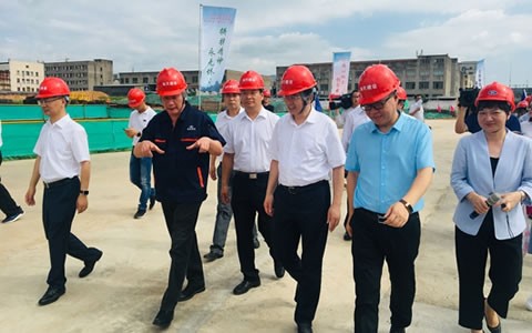 金華市市委書記陳龍視察杭機新廠區(qū)建設情況